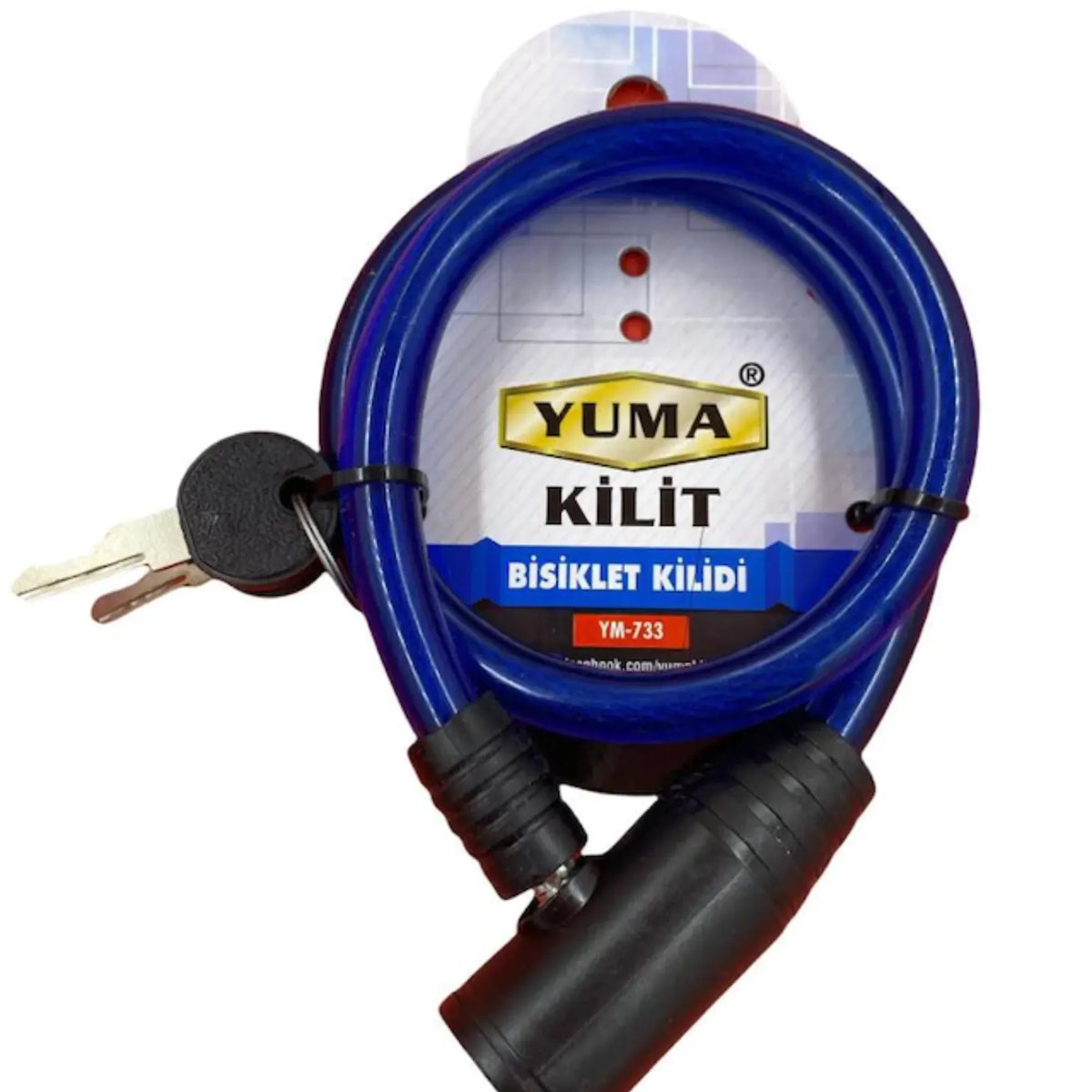 YUMA BİSİKLET KİLİDİ 12X65 CM YM-733 - Görsel 2