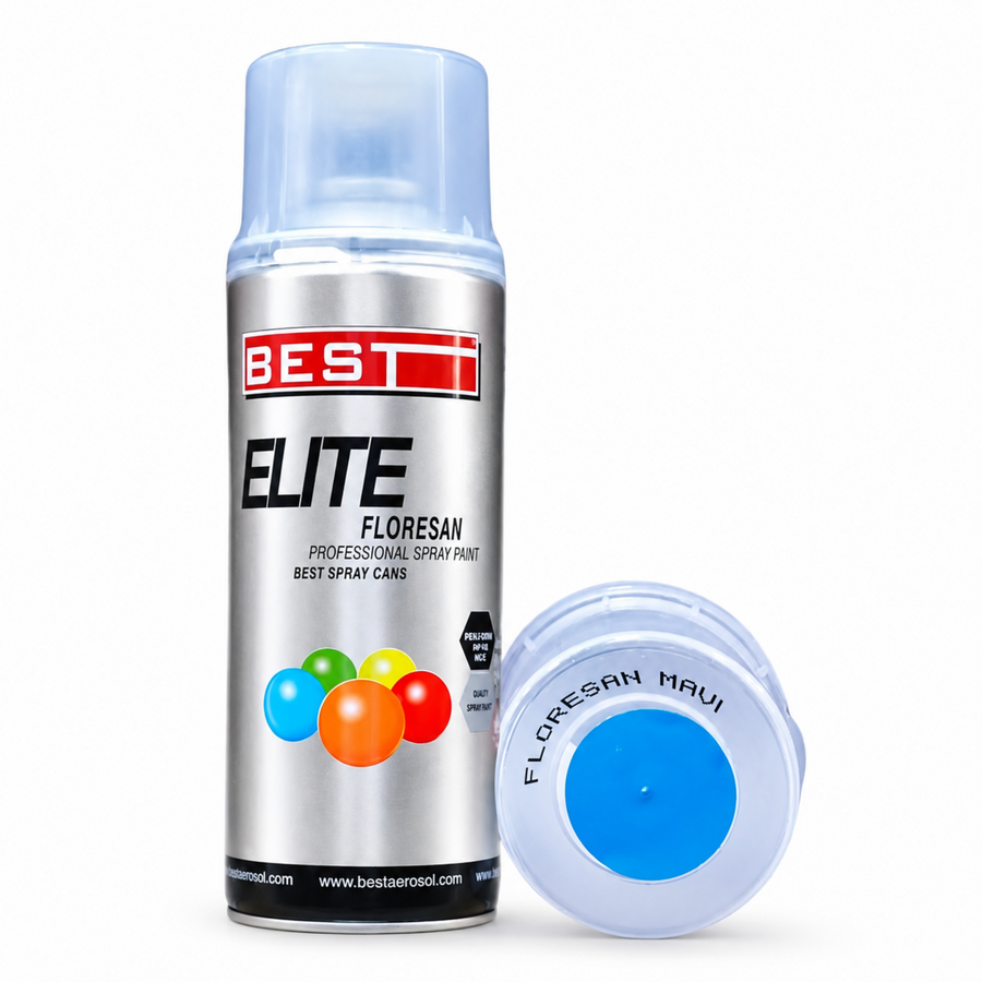 BEST FLORESAN SPREY BOYA 400 ML MAVİ - görsel 1